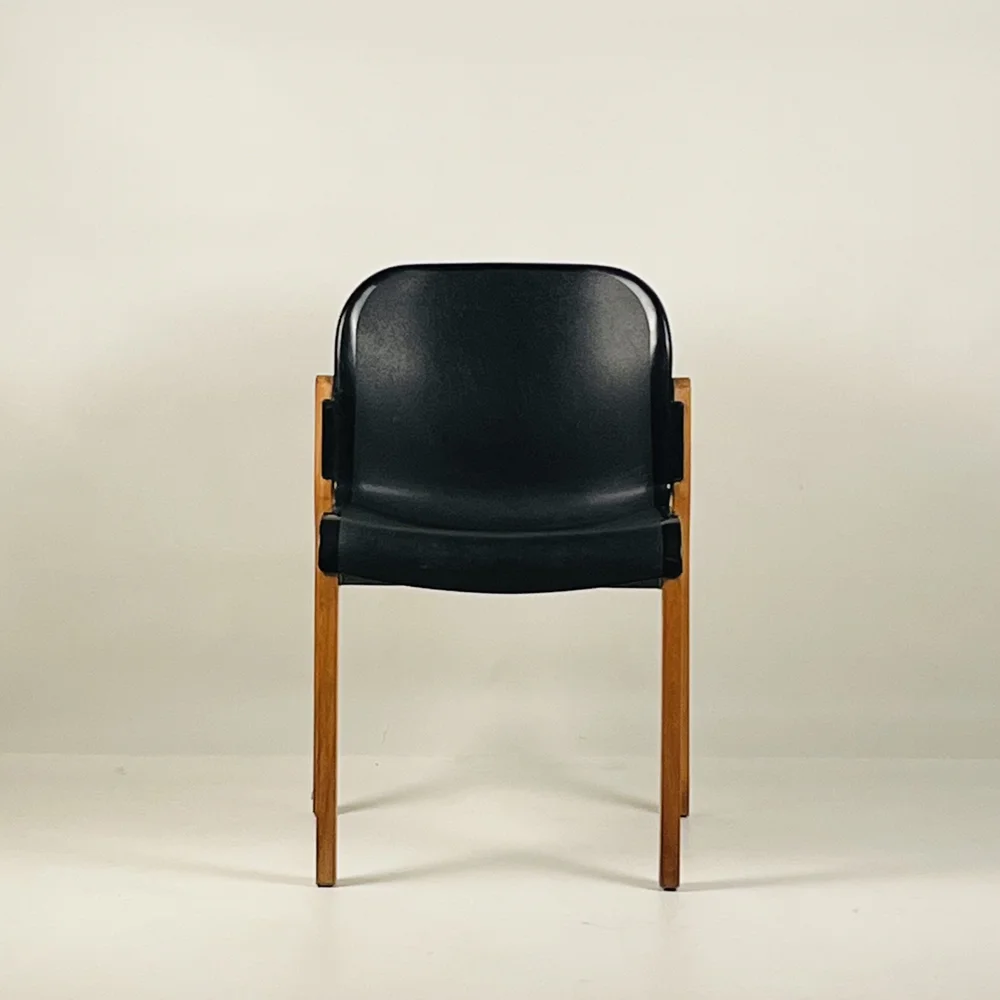 Set of 6 Birch Bentwood Stacking Chairs by Thonet, Made in
